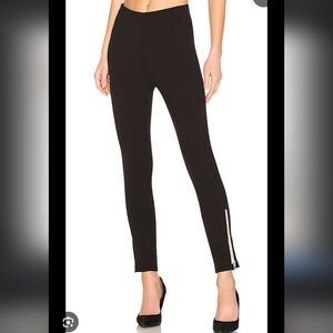 Rag & Bone Black Simone Zipper Trouser High Rise Pants
